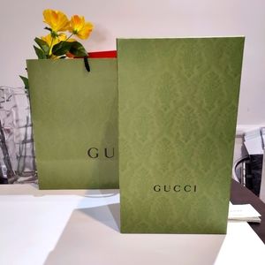Gucci Empty Storage Gift Box And Shopping Bag, Shoes Box